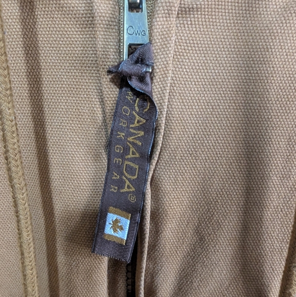 Canada Workgear Men's Heavy Duty Hooded Coat Size Large - Picture 7 of 13